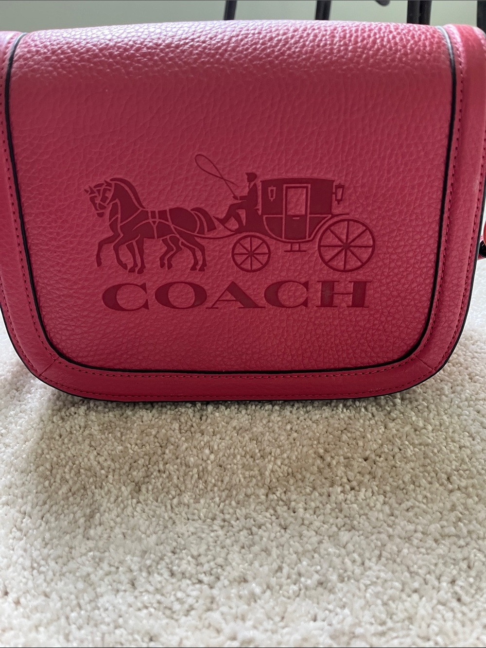 Coach Pebbled Leather Signature Crossbody